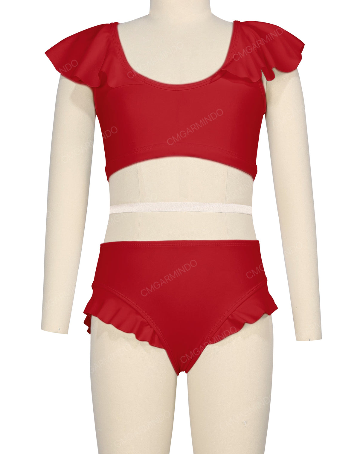 Frill Shoulder Bikini Top