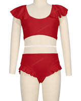 Frill Shoulder Bikini Top
