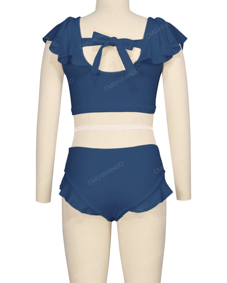 Frill Shoulder Bikini Top
