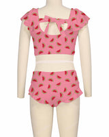 Frill Shoulder Bikini Top