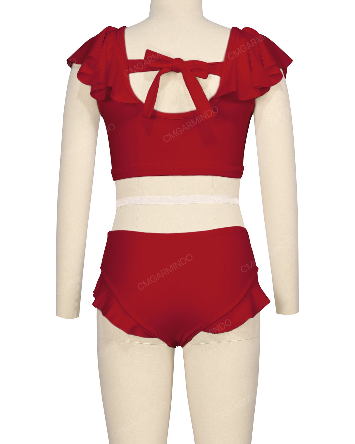 Frill Shoulder Bikini Top