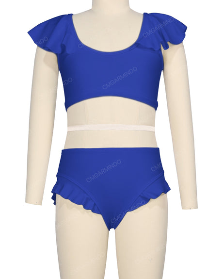 Frill Shoulder Bikini Top
