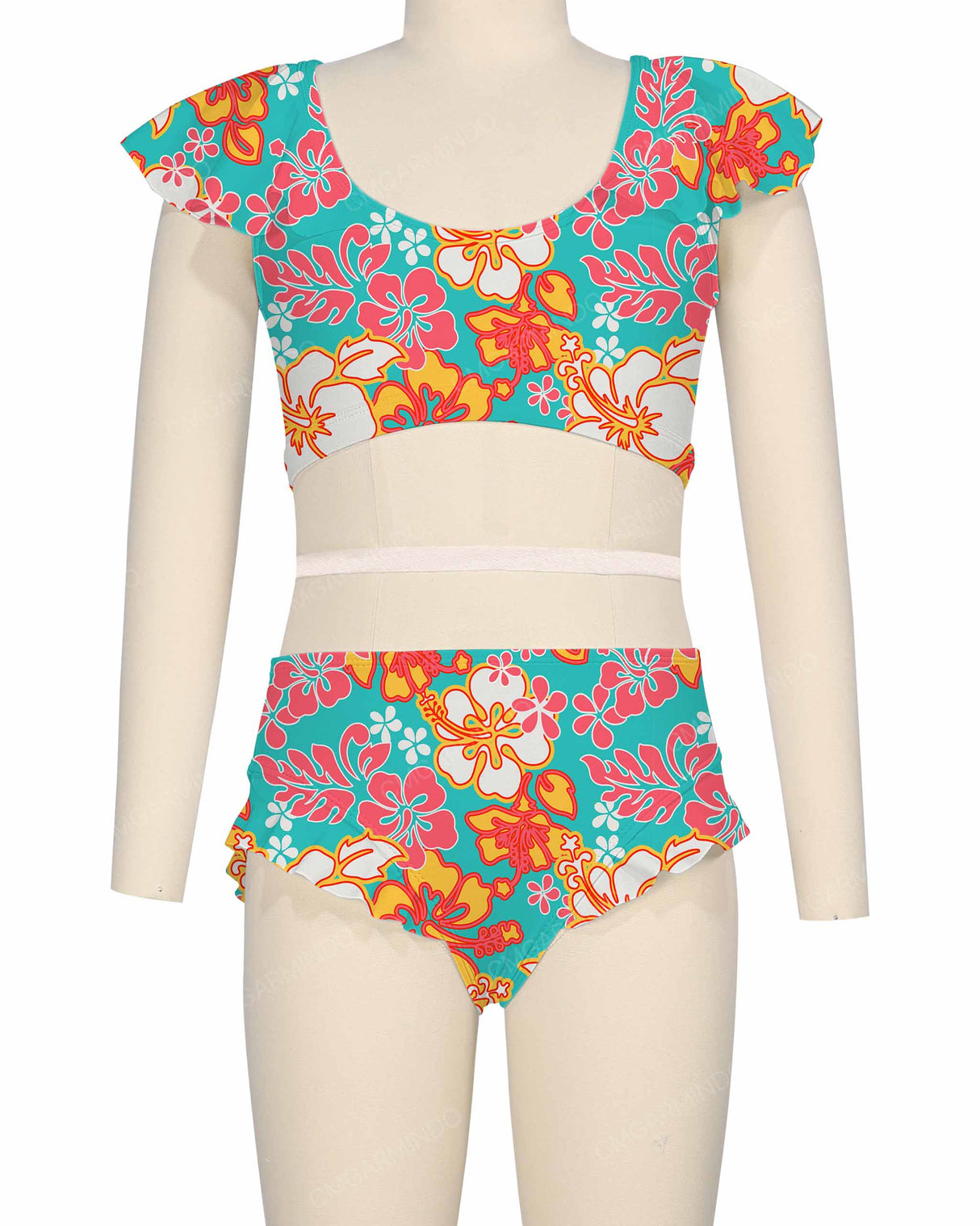 Frill Shoulder Bikini Top