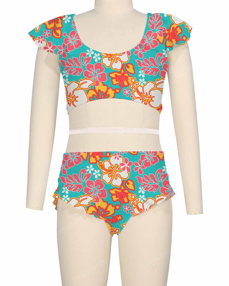 Frill Shoulder Bikini Top