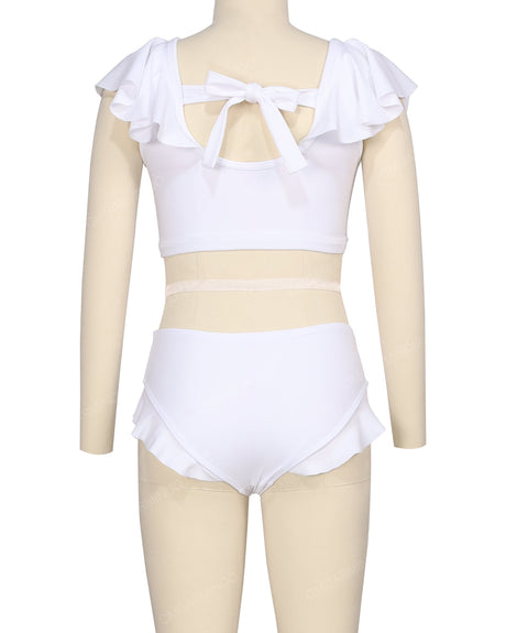 Frill Shoulder Bikini Top