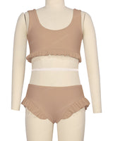 Frill Hem Bikini Top
