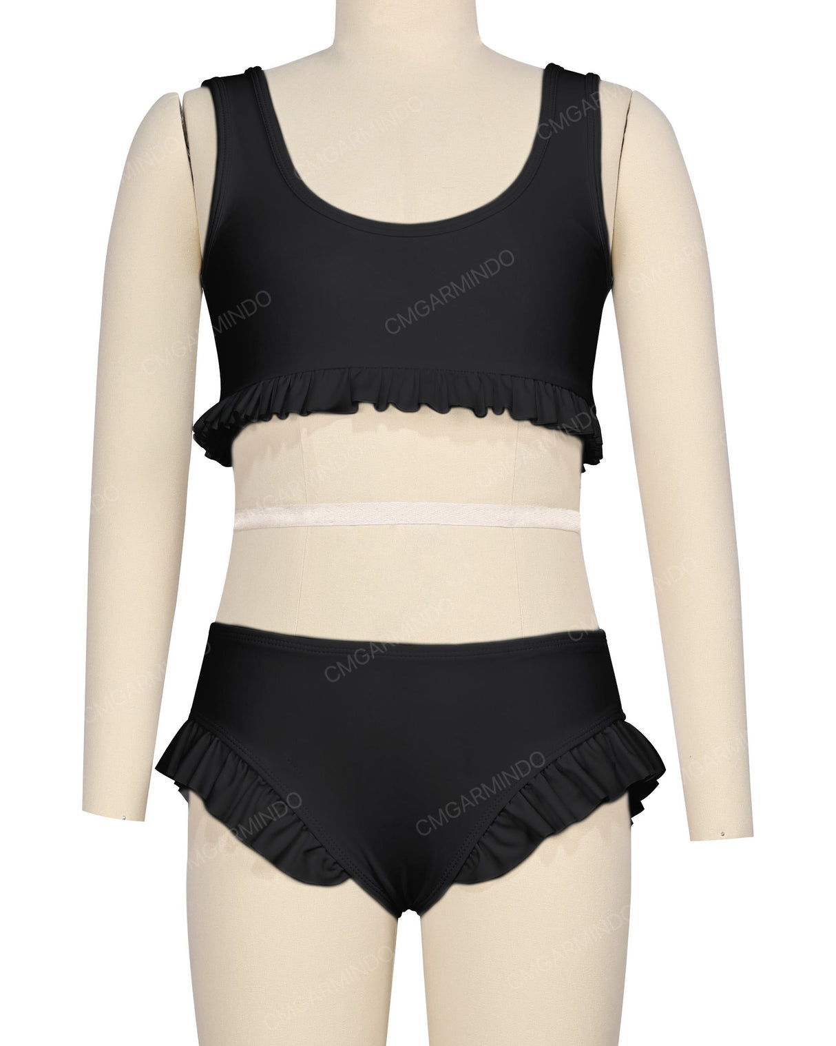 Frill Hem Bikini Top