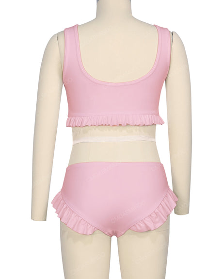 Frill Hem Bikini Top