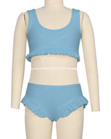 Frill Hem Bikini Top