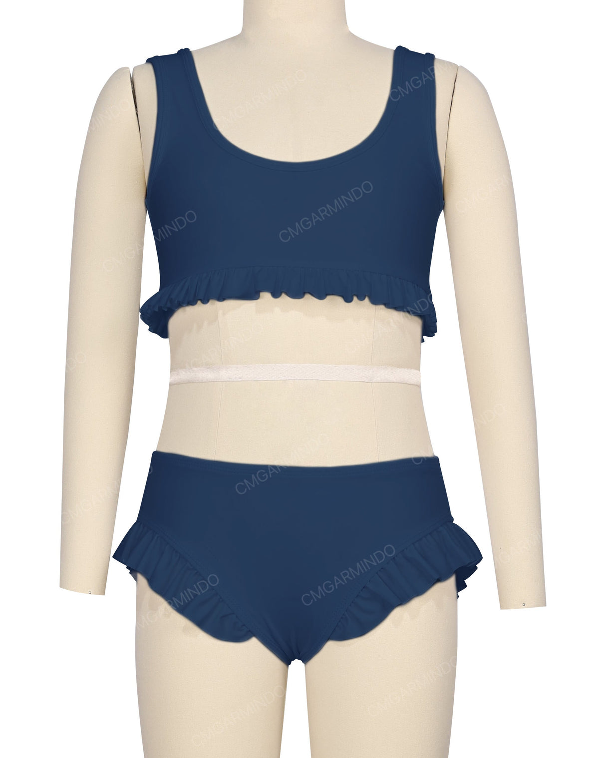 Frill Hem Bikini Top
