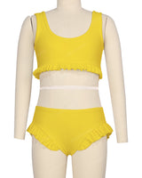 Frill Hem Bikini Top
