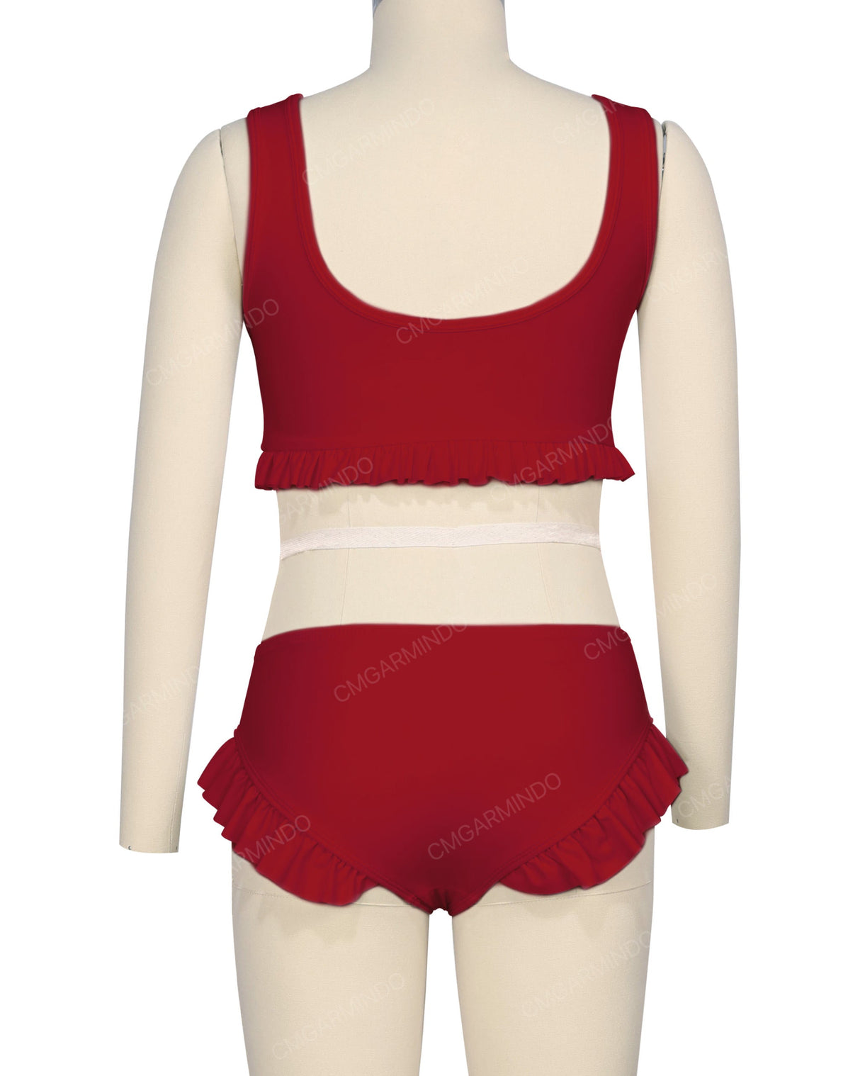Frill Hem Bikini Top