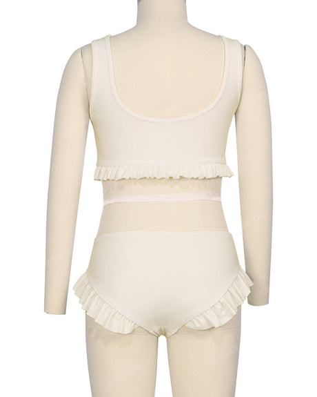 Frill Hem Bikini Top