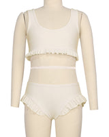 Frill Hem Bikini Top