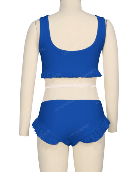 Frill Hem Bikini Top