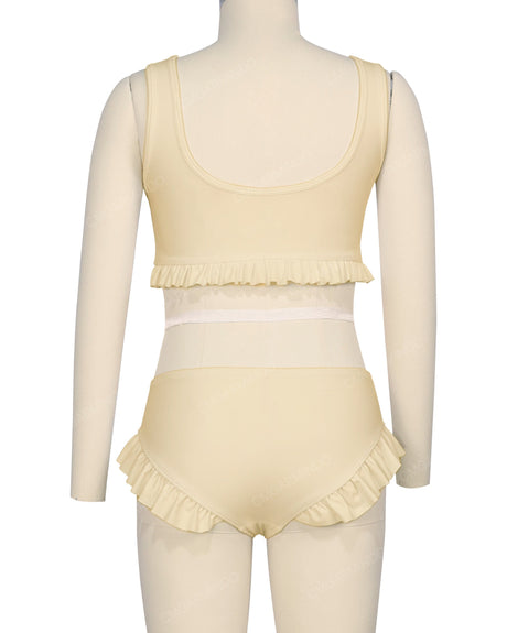 Frill Hem Bikini Top