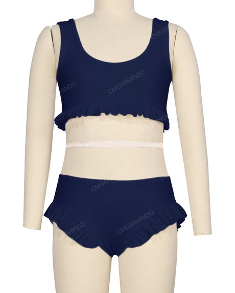 Frill Hem Bikini Top