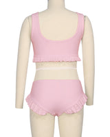 Frill Hem Bikini Top