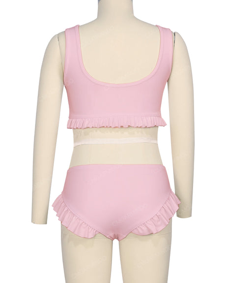 Frill Hem Bikini Top