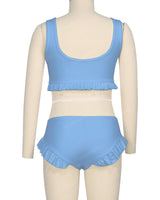 Frill Hem Bikini Top