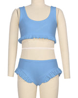 Frill Hem Bikini Top