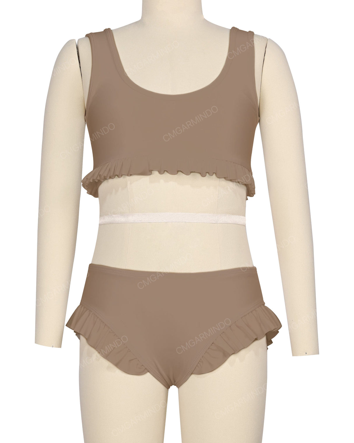 Frill Hem Bikini Top