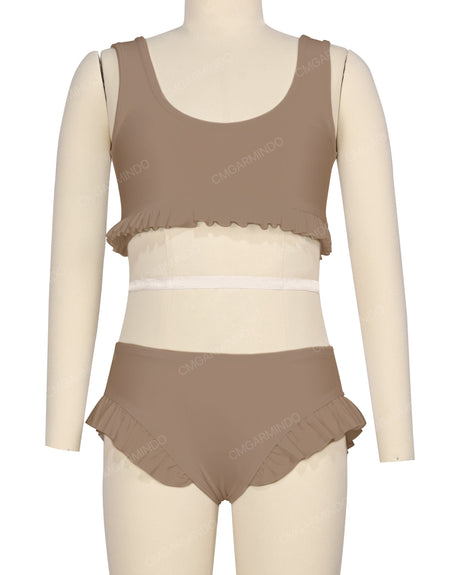 Frill Hem Bikini Top