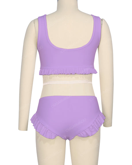 Frill Hem Bikini Top