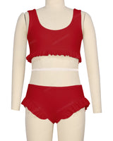 Frill Hem Bikini Top