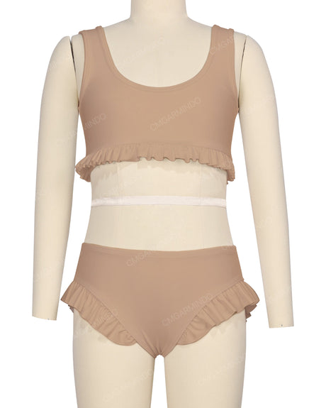 Frill Hem Bikini Top