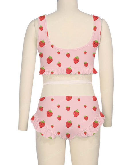 Frill Hem Bikini Top