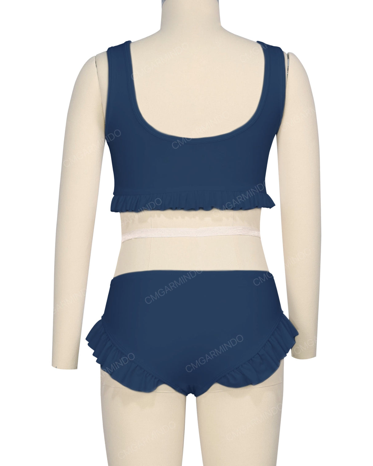 Frill Hem Bikini Top