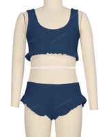 Frill Hem Bikini Top