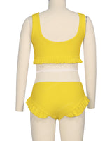 Frill Hem Bikini Top