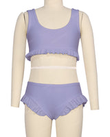 Frill Hem Bikini Top
