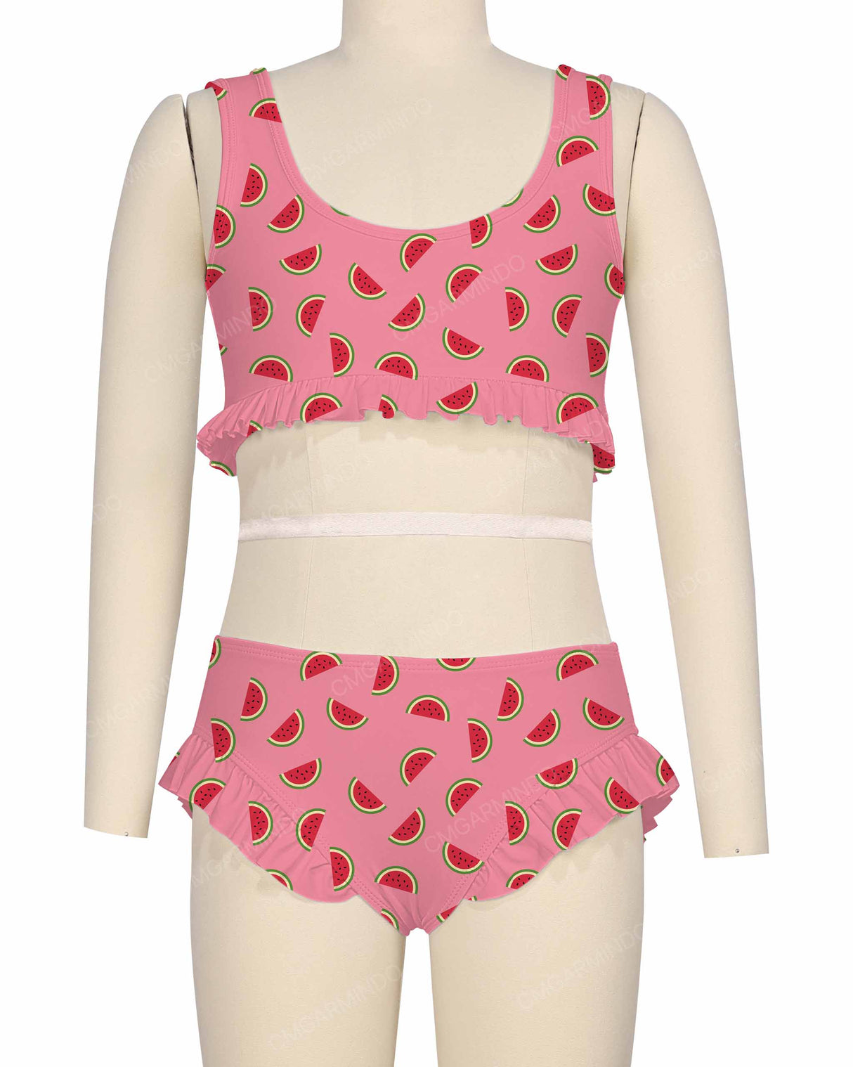 Frill Hem Bikini Top