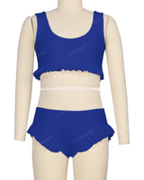 Frill Hem Bikini Top