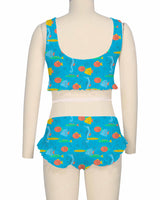 Frill Hem Bikini Top