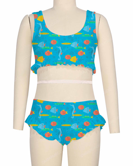 Frill Hem Bikini Top