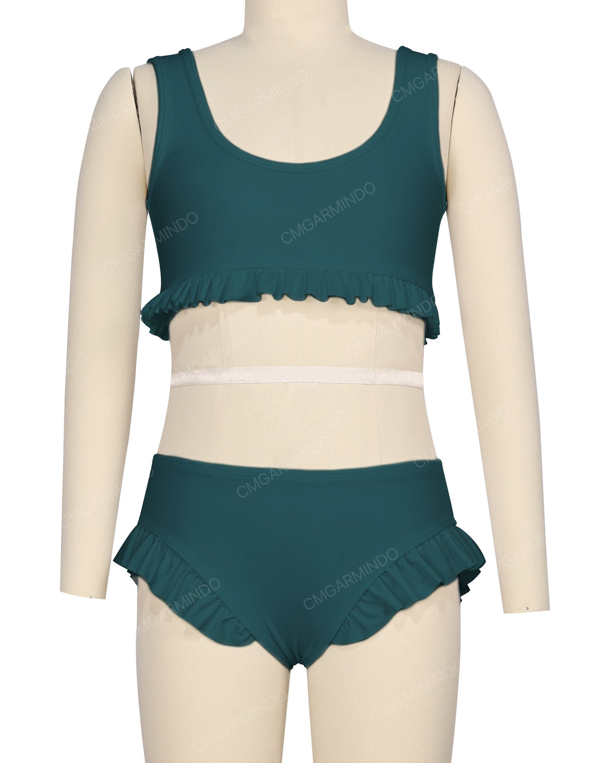 Frill Hem Bikini Top