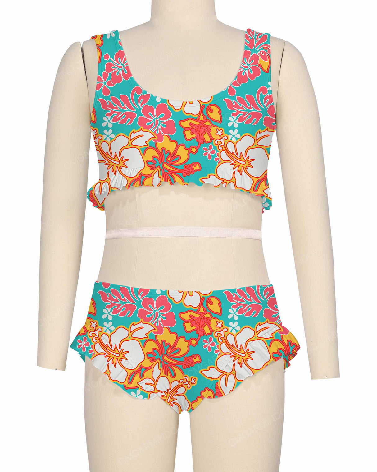 Frill Hem Bikini Top