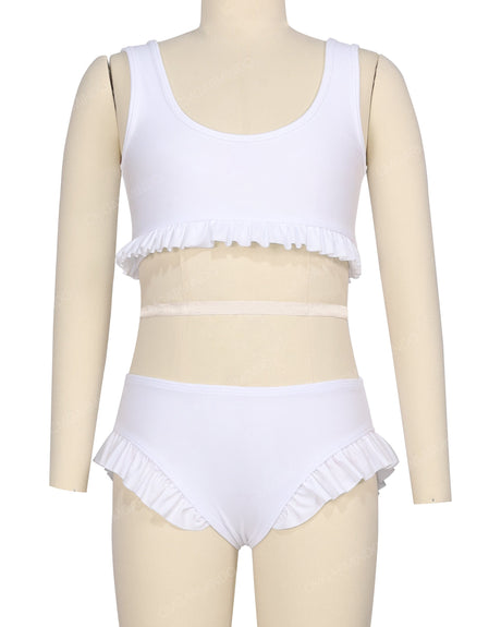 Frill Hem Bikini Top