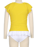 Flounce Sleeve Raglan Crop Top