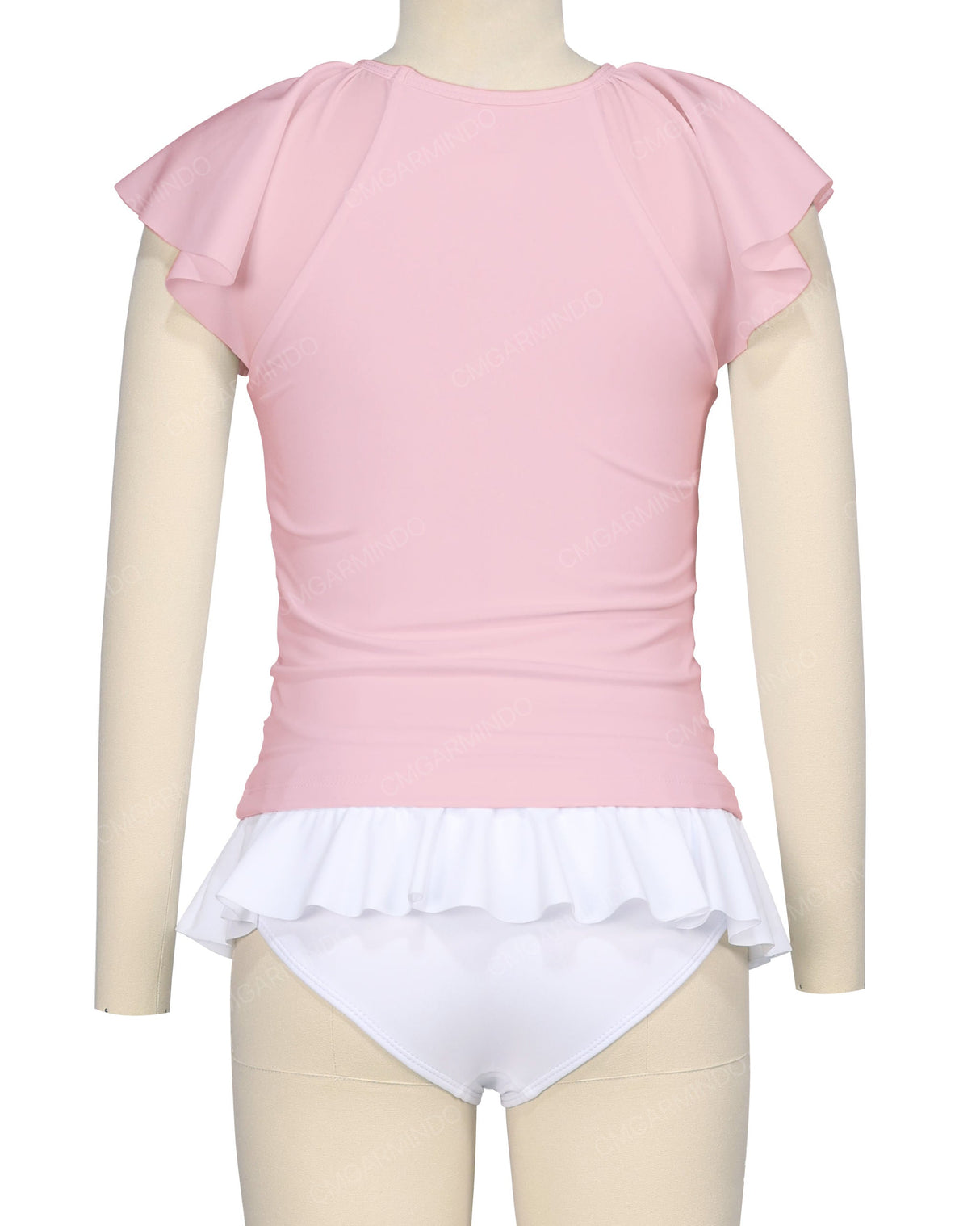 Flounce Sleeve Raglan Crop Top
