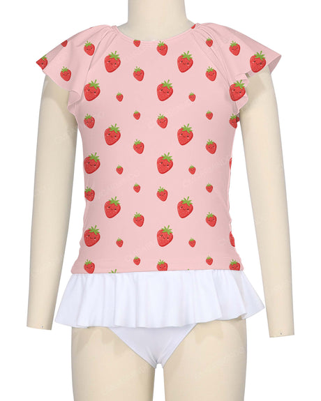 Flounce Sleeve Raglan Crop Top