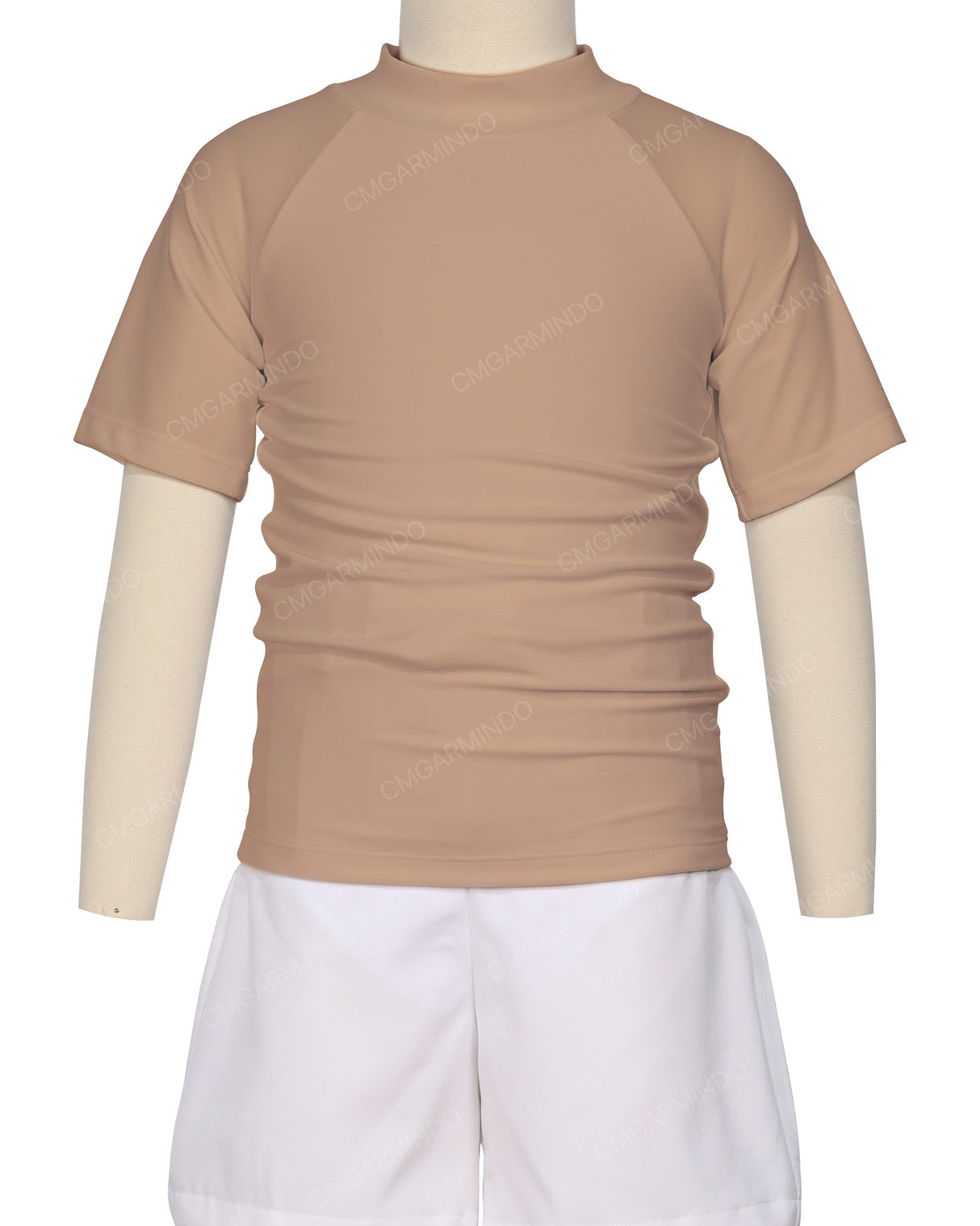 Short Sleeve Zip Back Raglan Rashie