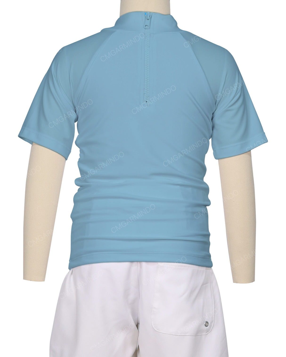 Short Sleeve Zip Back Raglan Rashie