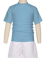 Short Sleeve Zip Back Raglan Rashie