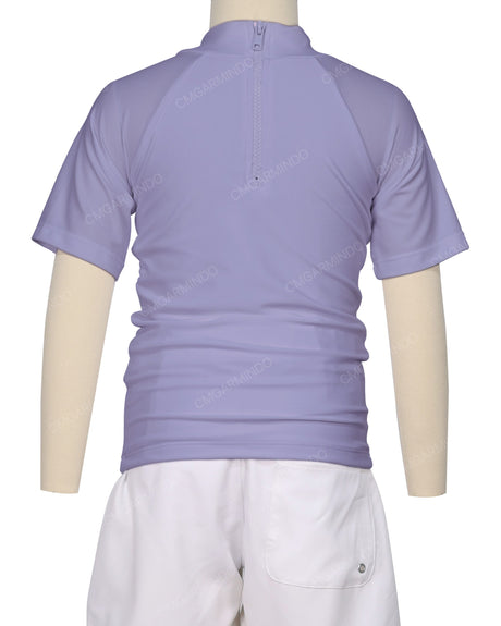 Short Sleeve Zip Back Raglan Rashie