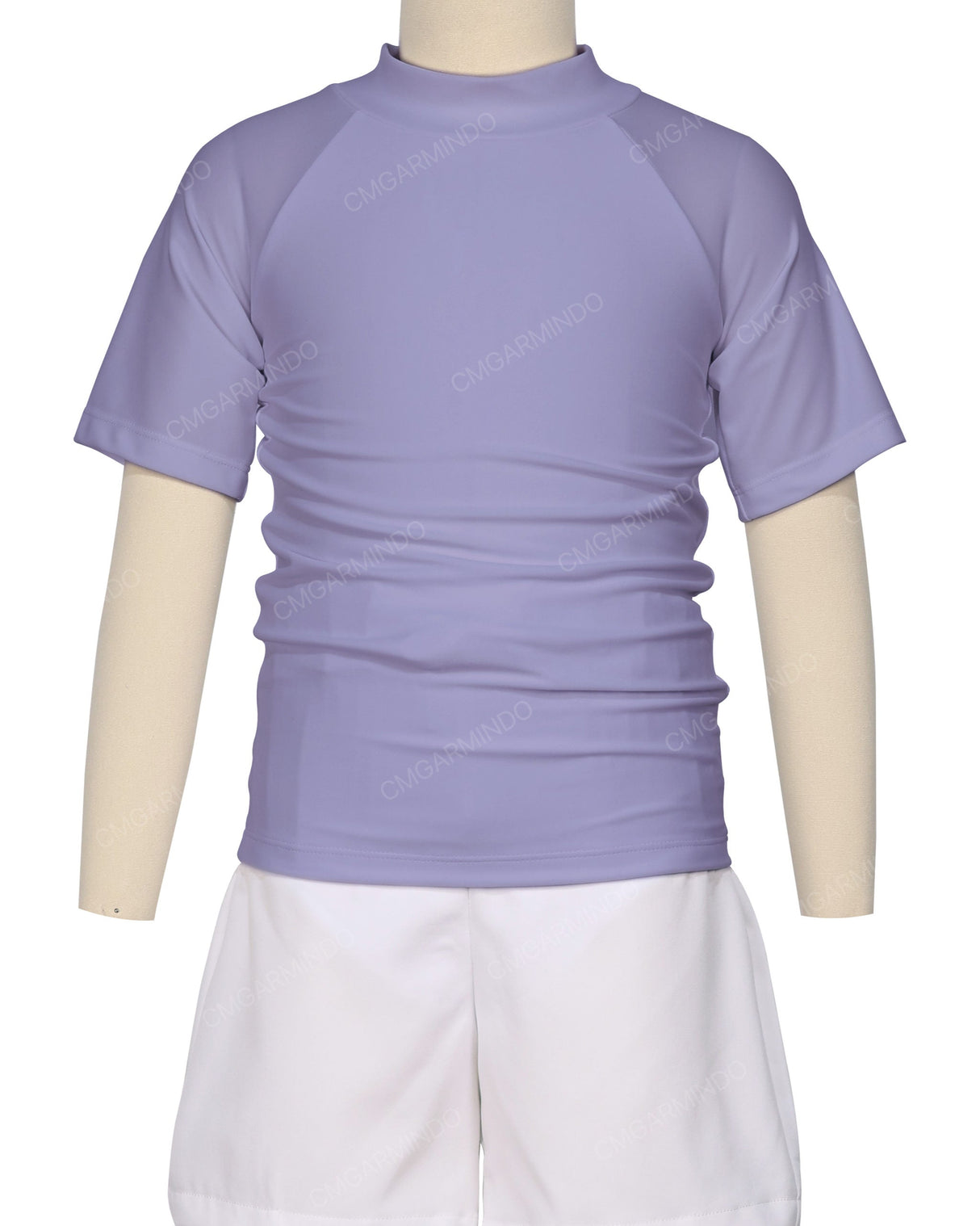 Short Sleeve Zip Back Raglan Rashie